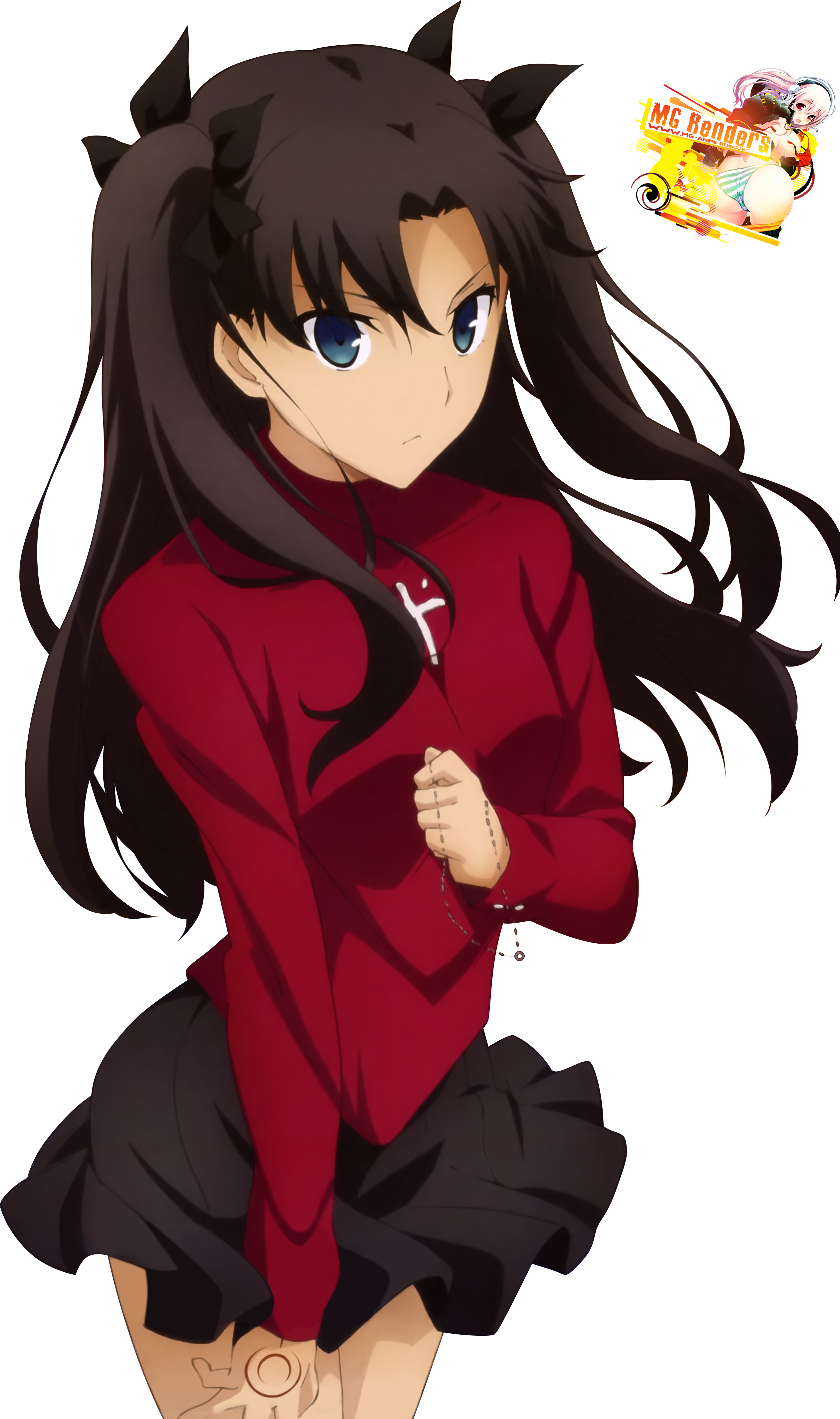 Fate/stay night Tohsaka Rin Render 36 Anime PNG Image without background